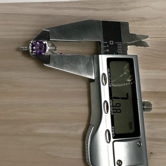 Amethyst Solid Sterling Silver Ring - Picture 8 of 13